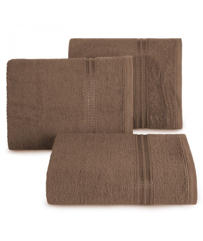 Ręcznik bawełna Lori 70x140 brązowy Eurofirany Ręcznik bawełna Lori 70x140 brązowy