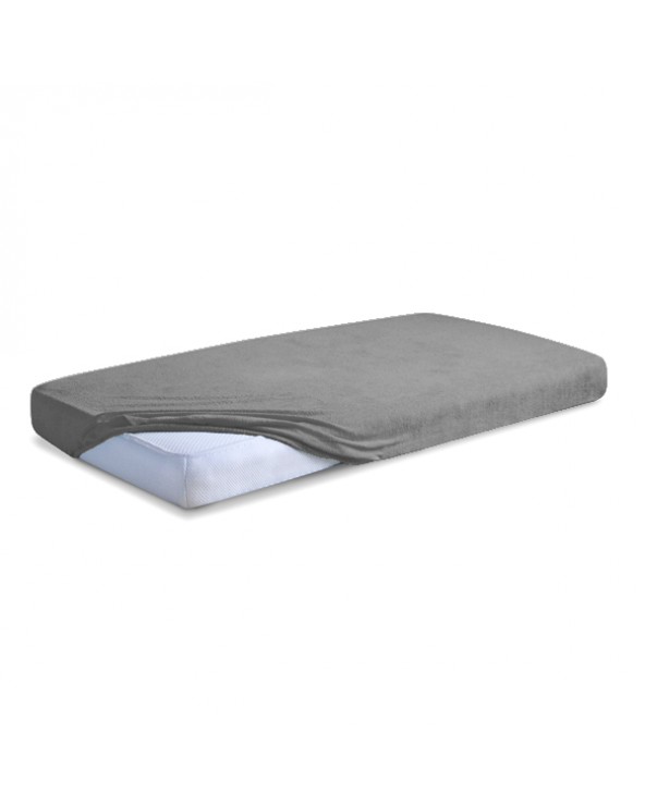 Prześcieradło bawełna jersey 180x200x20 z gumką antracyt Premium Matex Prześcieradło bawełna jersey 180x200x20 z gumką antracyt Premium Matex
