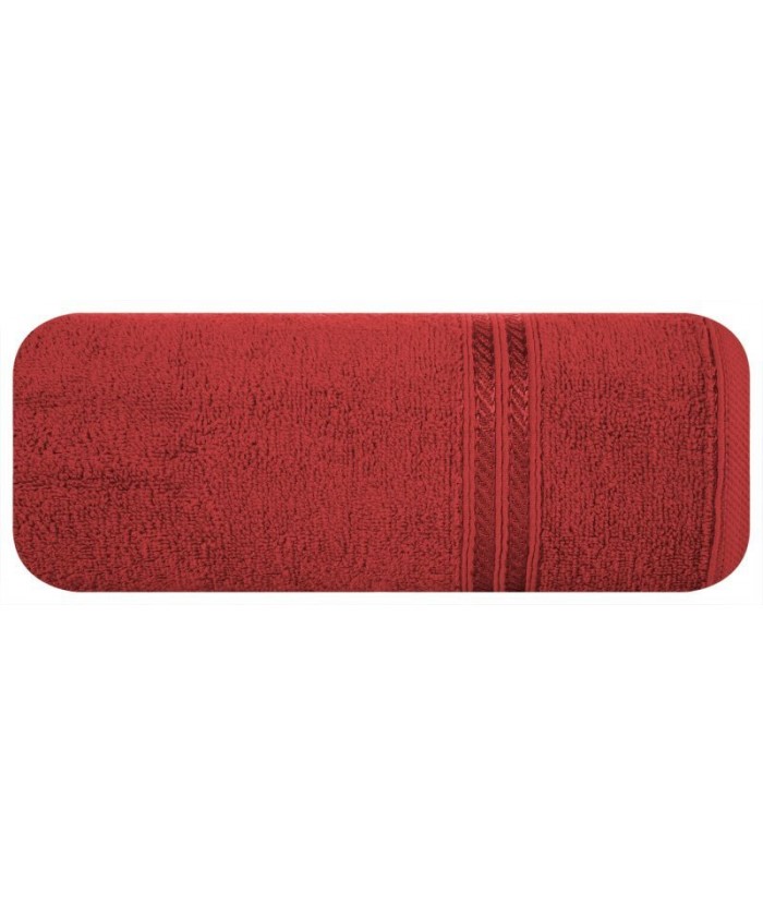 Ręcznik bawełna Lori 70x140 czerwony Eurofirany Ręcznik bawełna Lori 70x140 czerwony