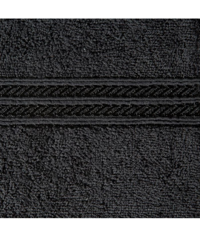 Ręcznik bawełna Lori 70x140 czarny Eurofirany Ręcznik bawełna Lori 70x140 czarny