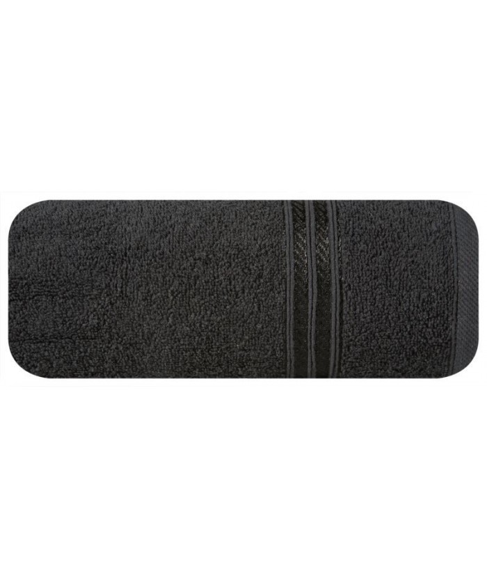 Ręcznik bawełna Lori 70x140 czarny Eurofirany Ręcznik bawełna Lori 70x140 czarny