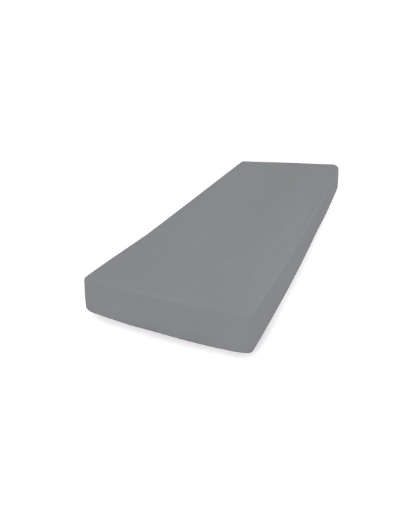 Prześcieradło bawełna jersey 90x200x20 z gumką antracytowe Classic Matex