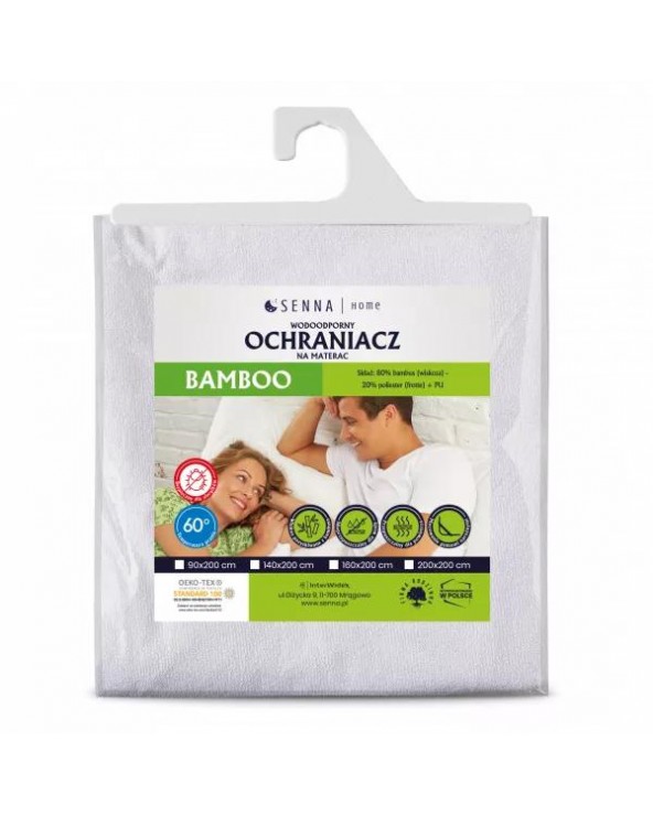 Ochraniacz wodoodporny 160x200 bambusowy oddychający Bamboo Inter Widex Ochraniacz wodoodporny 160x200 bambusowy oddychający Bamboo Inter Widex