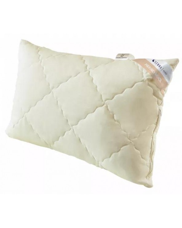 Poduszka 50x60 wełna z merynosów regulowana kremowa Merino Inter Widex Poduszka 50x60 wełna z merynosów regulowana kremowa Merino Inter Widex