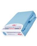 Prześcieradło bawełna frotte Premium 90x200x20 z gumką niebieskie Darymex