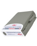 Prześcieradło bawełna frotte Premium 180x200x20 z gumką szare Darymex