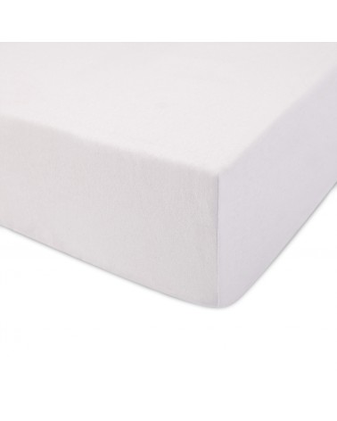 Prześcieradło bawełna jersey Premium 180x200x20 z gumką białe Darymex