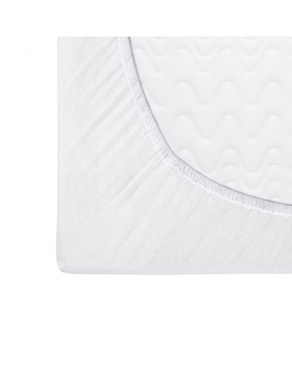 Prześcieradło bawełna jersey Premium 180x200x20 z gumką białe Darymex