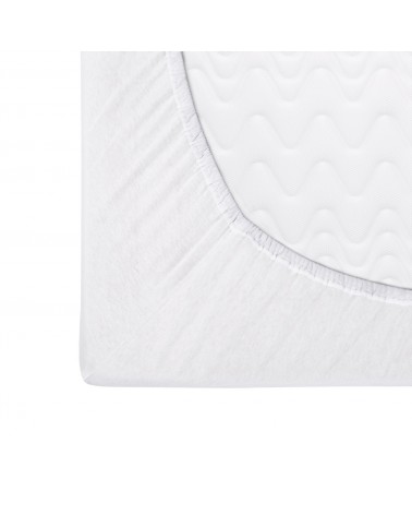Prześcieradło bawełna jersey Premium 180x200x20 z gumką białe Darymex