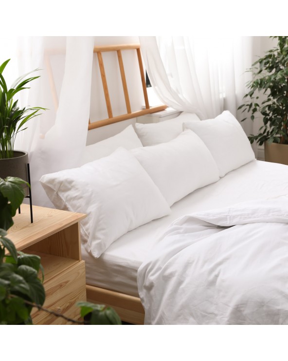 Prześcieradło bawełna jersey Premium 180x200x20 z gumką białe Darymex