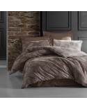 Pościel bawełna żakardowa 200x220 + 2x70x80cm Bahama Brown COTTONLOVE JACQUARD Darymex