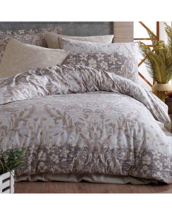 Pościel bawełna 160x200 + 2x70x80cm Floral Brown COTTONLOVE EXCLUSIVE Darymex 