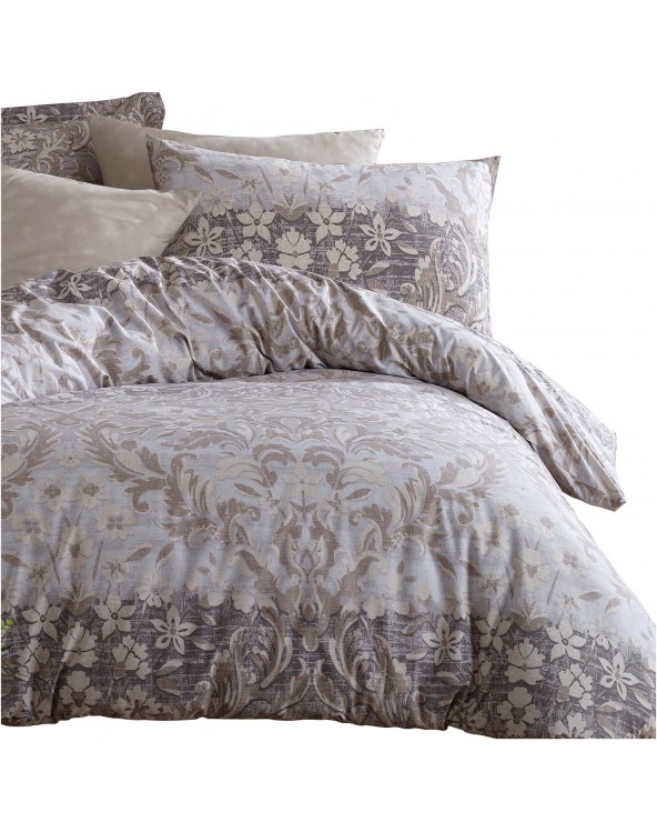 Pościel bawełna 160x200 + 2x70x80cm Floral Brown COTTONLOVE EXCLUSIVE Darymex 