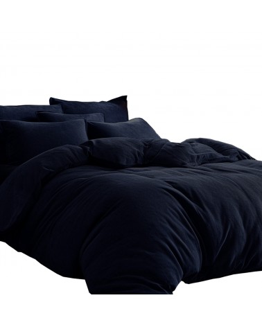 Pościel frotte 200x220 + 2x70x80cm ciemny granat Darymex