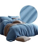 Pościel frotte 200x220 + 2x70x80cm niebieski Darymex