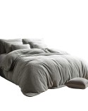 Pościel frotte 160x200 + 2x70x80cm popiel Darymex