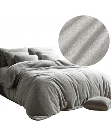 Pościel frotte 200x220 + 2x70x80cm popiel Darymex 