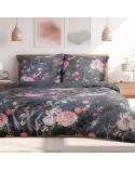 Pościel satyna bawełniana 200x220 + 2x70x80cm Alfon Grey EXCLUSIVE Darymex 