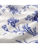 Pościel satyna bawełniana 160x200 + 2x70x80cm Blue Blanc Luxury Darymex 