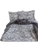 Pościel satyna bawełniana 160x200 + 2x70x80cm Green Grey Luxury Darymex 