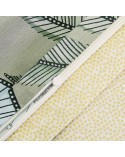 Pościel satyna bawełniana 160x200 + 2x70x80cm Greta Green Luxury Premium Darymex 