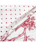 Pościel satyna bawełniana 160x200 + 2x70x80cm Rose Blanc Luxury Premium Darymex 