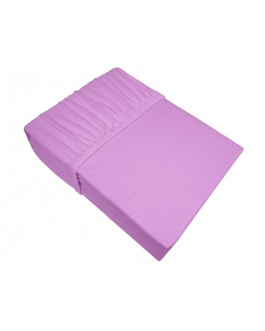Prześcieradło bawełna jersey 140x200x25 z gumką Bielbaw wrzosowe Greno