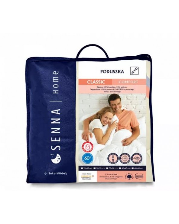 Poduszka 40x40 polycotton regulowana kremowa Classic Comfort Inter Widex Poduszka 40x40 polycotton regulowana kremowa Classic Comfort Inter Widex