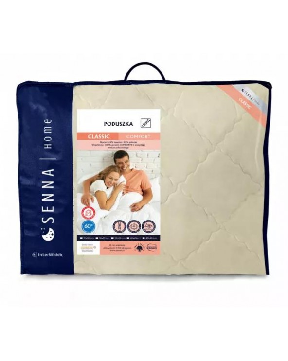 Poduszka 70x80 polycotton regulowana kremowa Classic Comfort Inter Widex Poduszka 70x80 polycotton regulowana kremowa Classic Comfort Inter Widex