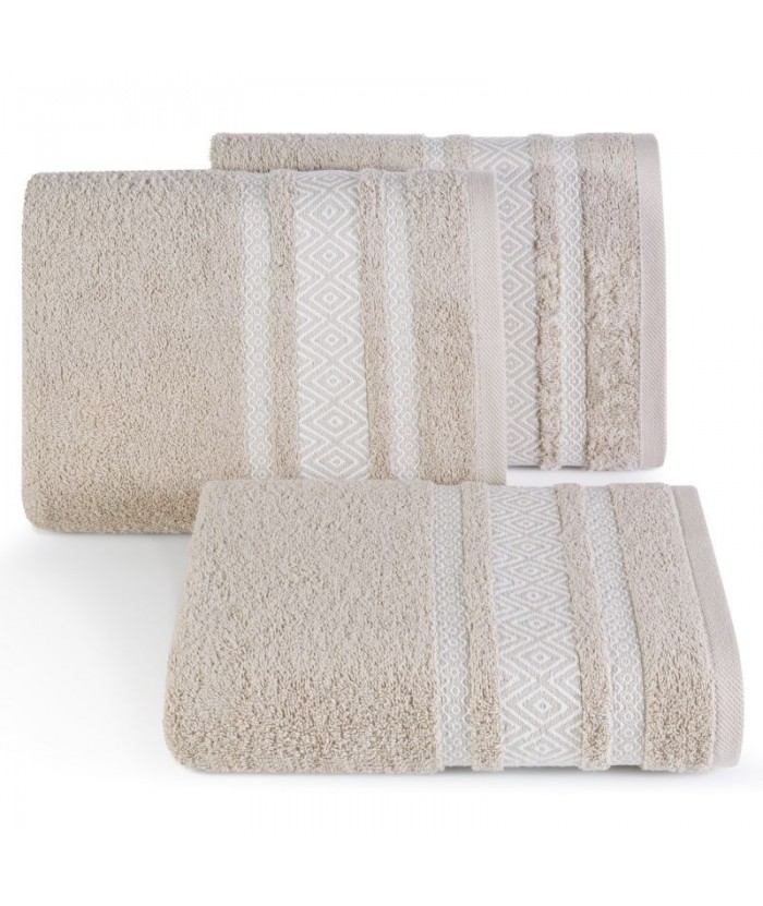 Ręcznik bawełna Moby 70x140 beżowy Eurofirany Ręcznik bawełna Moby 70x140 beżowy