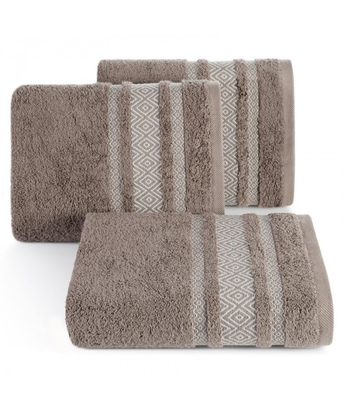Ręcznik bawełna Moby 70x140 brązowy Eurofirany Ręcznik bawełna Moby 70x140 brązowy