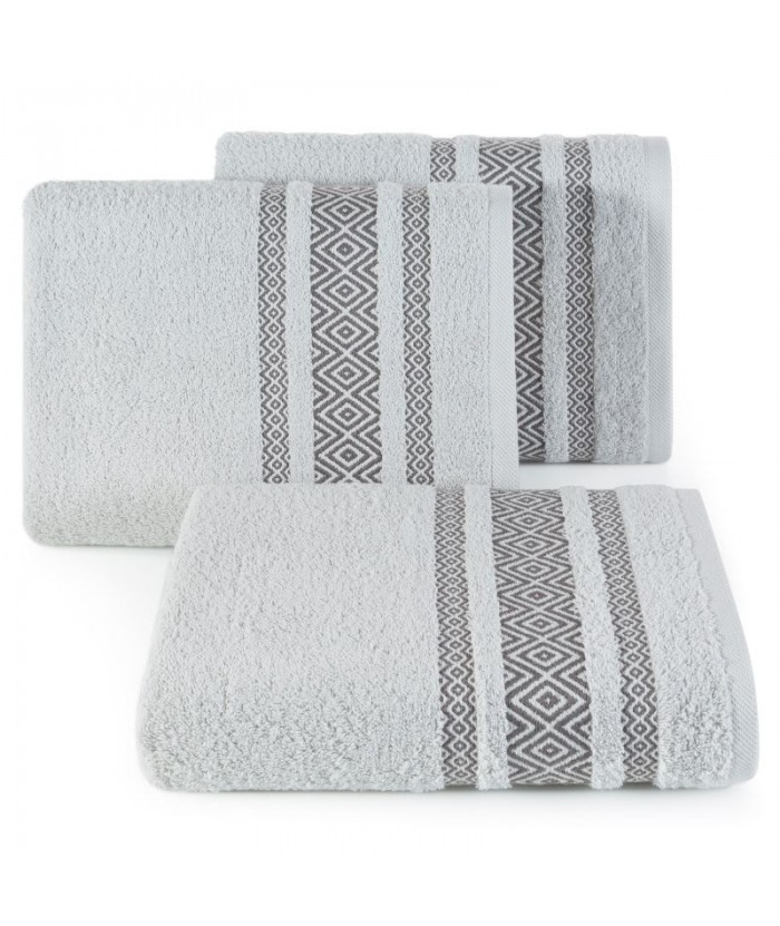 Ręcznik bawełna Moby 70x140 srebrny Eurofirany Ręcznik bawełna Moby 70x140 srebrny