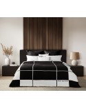 Koc bawełna 220x240 Elegant 1 biały/czarny Eurofirany