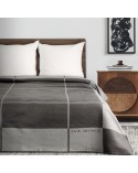 Koc bawełna 220x240 Elegant 3 srebrny/stalowy Eurofirany