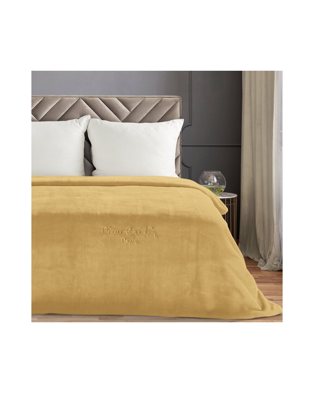 Koc akrylowy Pierre Cardin 160x220 Clara miodowy Eurofirany