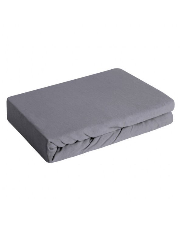 Prześcieradło wysokie bawełna jersey 90x200x25 z gumką stalowe Eurofirany