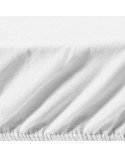 Prześcieradło wysokie polycotton 100x200x30 z gumką białe Eurofirany