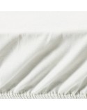 Prześcieradło wysokie polycotton 120x200x30 z gumką kremowe Eurofirany