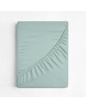 Prześcieradło wysokie polycotton 100x200x30 z gumką miętowe Eurofirany