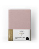Prześcieradło wysokie polycotton 100x200x30 z gumką różowe Eurofirany