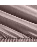 Prześcieradło wysokie polycotton 100x200x30 z gumką różowe Eurofirany