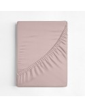 Prześcieradło wysokie polycotton 120x200x30 z gumką różowe Eurofirany
