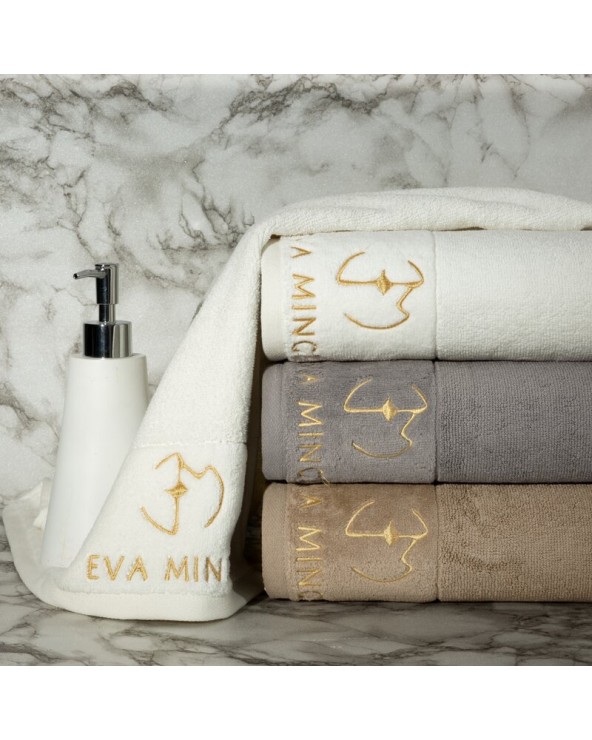 Ręcznik bawełna 50x90 Gaja srebrny Eurofirany