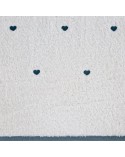 Okrycie kąpielowe bawełniane 100x100 Baby 58 białe/niebieskie Eurofirany