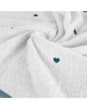 Ręcznik bawełna 70x140 Baby 58 biały/niebieski Eurofirany