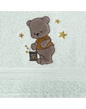 Okrycie kąpielowe bawełniane 100x100 Baby 62 niebieskie Eurofirany