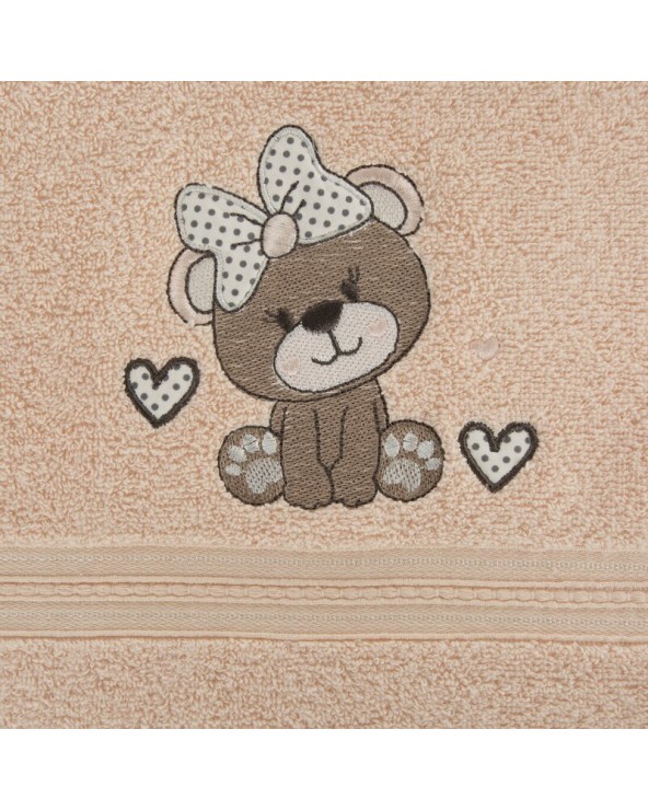 Okrycie kąpielowe bawełniane 100x100 Baby 65 jasnopomarańczowe Eurofirany
