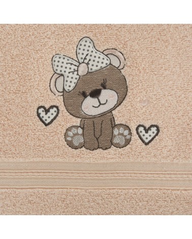 Okrycie kąpielowe bawełniane 100x100 Baby 65 jasnopomarańczowe Eurofirany