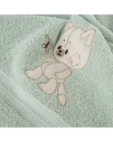 Okrycie kąpielowe bawełniane 100x100 Baby 66 miętowe Eurofirany