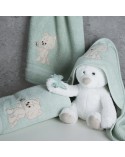 Okrycie kąpielowe bawełniane 100x100 Baby 66 miętowe Eurofirany